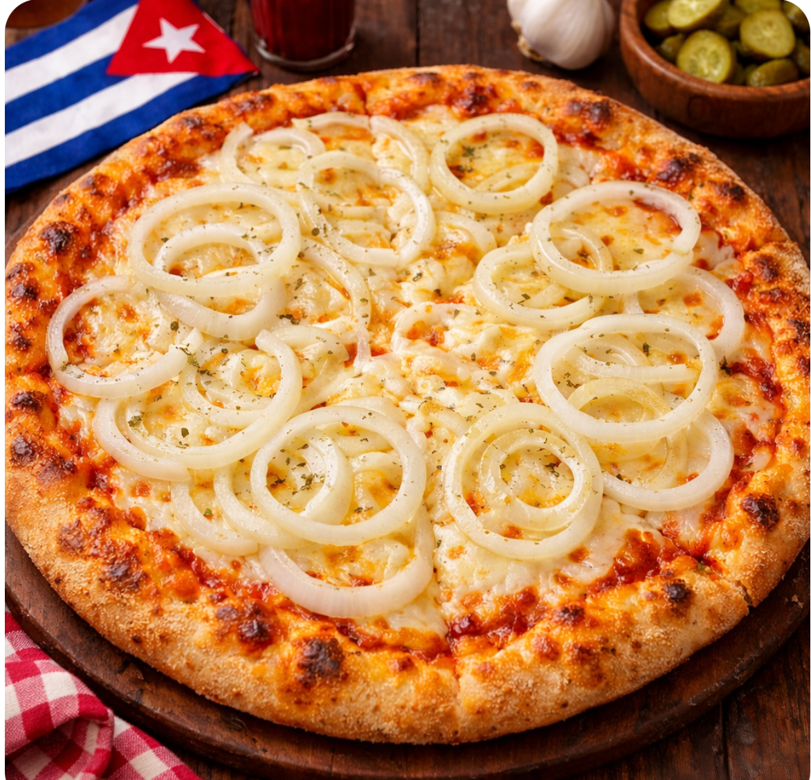 Pizza de cebolla especial 