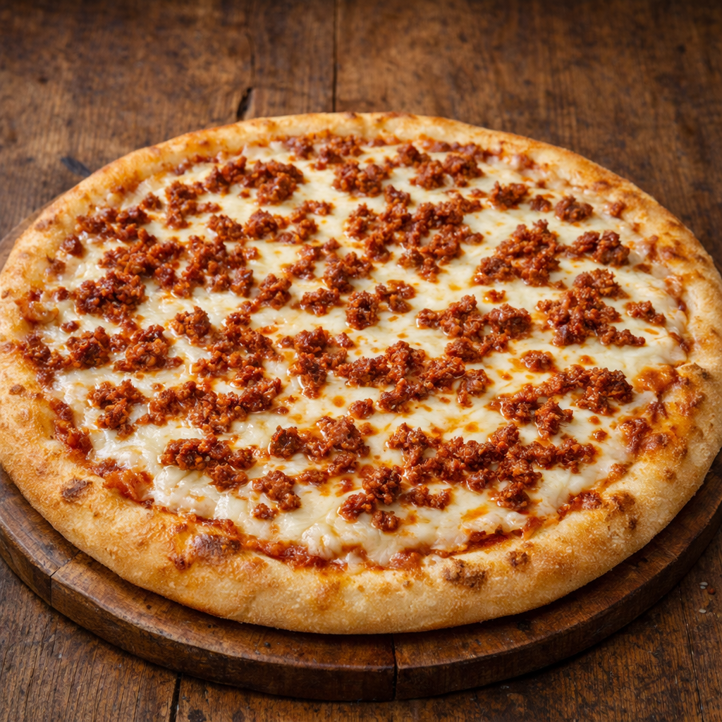 Pizza cubana de chorizo